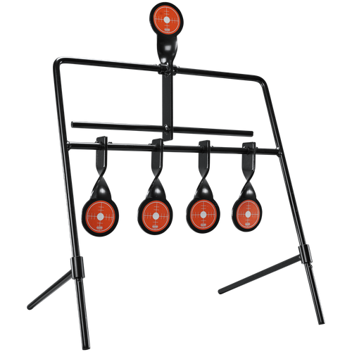Champion Targets 40874 Gong Auto Reset Rimfire Black/Orange 6.83 lbs Standing 5 Targets