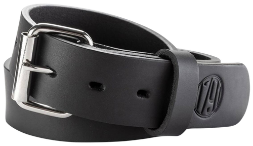 1791 Gunleather BLT013438SBLA 01  Gun Belt Stealth Black Leather 34/38 1.50" Wide Buckle Closure