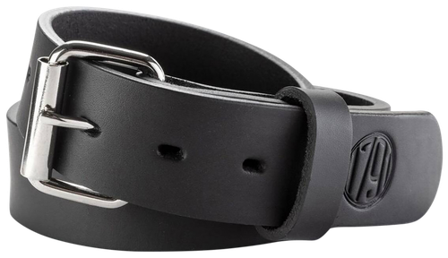 1791 Gunleather BLT013438SBLA 01  Gun Belt Stealth Black Leather 34/38 1.50" Wide Buckle Closure