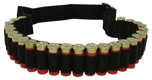 Hunters Specialties 00680 Shotgun Shell Belt  Black Nylon 25 Shotshells Waist Mount