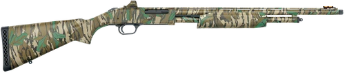 Mossberg 50133 500 Turkey Full Size 410 Gauge Pump 3" 5+1 20" Mossy Oak Greenleaf Vent Rib Barrel & Optics Cut Steel Receiver, Mossy Oak Greenleaf Synthetic Stock, Holosun 407K Red Dot