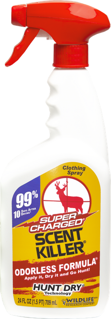 Wildlife Research 555 Scent Killer Super Charged Odor Eliminator Odorless Scent 24 oz Trigger Spray
