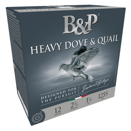 B&P 12B18D8 Heavy Dove & Quail  12Gauge 2.75" 1 1/8oz 8Shot 25 Per Box/10 Case