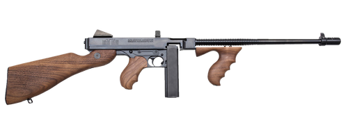 Thompson T5 1927A-1 Lightweight Deluxe 45 ACP Caliber with 16.50" Barrel, 20+1 Capacity (Stick), Blued Metal Finish, Walnut Wood Stock Grip Right Hand