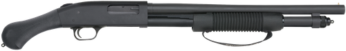 Mossberg 50639 590 Shockwave 12 Gauge Pump 3" 6+1 18.50" Matte Blued Heavy-Walled Barrel, Drilled & Tapped Matte Blued Stainless Steel Receiver, Black Raptor Birdshead Grip