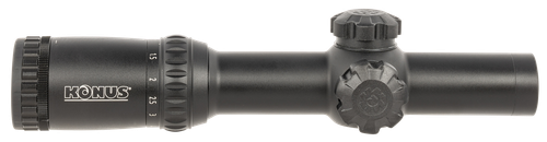 Konus 7182 KonusPro M-30 Matte Black 1-6x24mm Dual Illumination Engraved Circle Dot Reticle