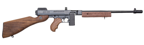 Thompson T110SH 1927A-1 Deluxe 45 ACP Caliber with 18" Barrel, 10+1 Capacity (Stick), Blued Metal Finish, American Walnut Stock Horizontal Wood Grip Right Hand