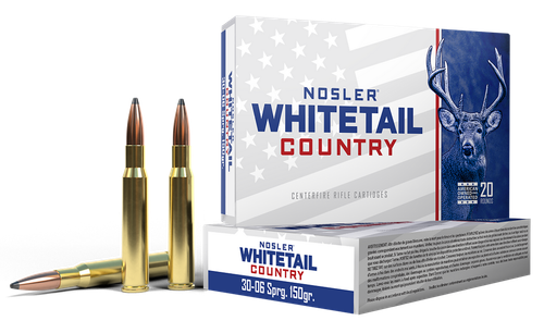 Nosler 40132 Whitetail Country  30-06Springfield 150gr 20 Per Box/10 Case