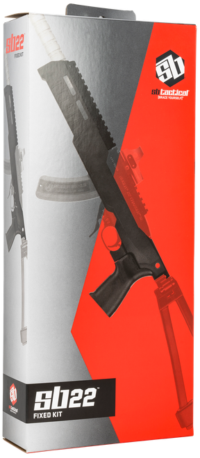 SB Tactical 22TD-01-SB Chassis  Fixed Black for Ruger 10/22 & Ruger 22 Charger Right Hand