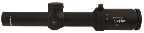 Trijicon 2900011 Credo  Matte Black 1-4x24mm 30mm Tube LED Illuminated Red MRAD Ranging Reticle