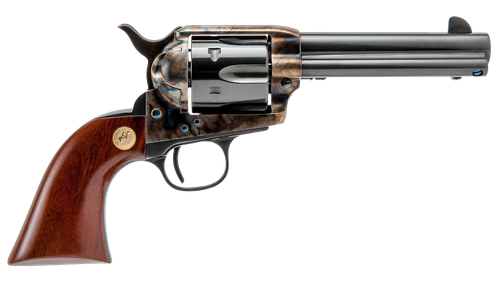 Cimarron MP400 Model P  357 Mag 38 Special 6 Shot 4.75" Blued Stainless Steel Barrel, Blued Cylinder, Color Case Hardened Steel Frame, Walnut Grip, Exposed Hammer