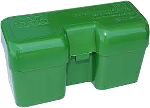 MTM Case-Gard RF22LM10 Ammo Box Flip-Top 375Rem Green Polypropylene 22rd