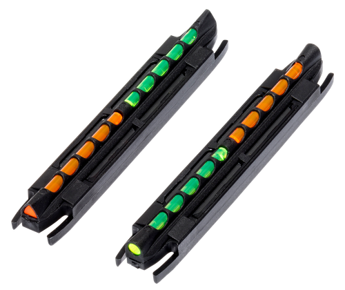 HiViz TO300 Two-In-One Magnetic Front Sight  Black | Green/Orange Fiber Optic