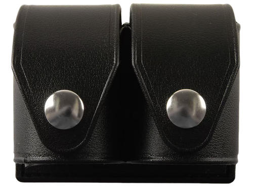HKS 203PLBN SpeedLoader Case  Double Black Large Hytrel Belt Loop Fits S&W/Ruger/Colt/Taurus/Dan Wesson Belts 2.25" Wide