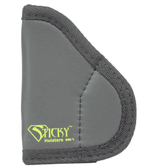 Sticky Holsters SM1NAA SM-1  IWB Size 1 Black/Green Latex Free Rubber Fits NAA Black Widow Fits 1.25-2.75" Barrel Ambidextrous