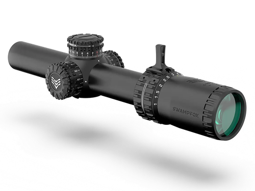 Swampfox Optics ARH11024GB Arrowhead  Black 1-10x 24mm 30mm Tube Guerrilla Dot BDC Reticle