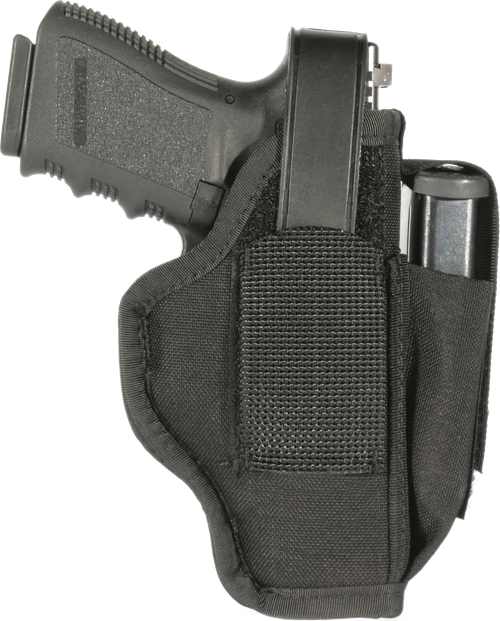 Blackhawk 40AM06BK Multi-Use  IWB/OWB Size 06 Black Cordura Belt Clip Fits Med/Large Semi Autos Fits 3.25-3.75" Barrel Ambidextrous