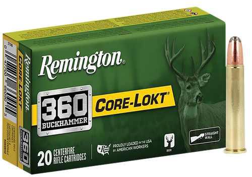 Remington Ammunition R27743 Core-Lokt  360Buckhammer 200gr Soft Point Core-Lokt 20 Per Box/10 Case