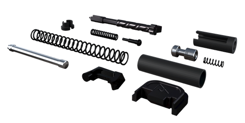 Rival Arms RA42G001A Slide Completion Kit  Fits Glock Gen3-4 9mm Luger Black PVD Stainless Steel