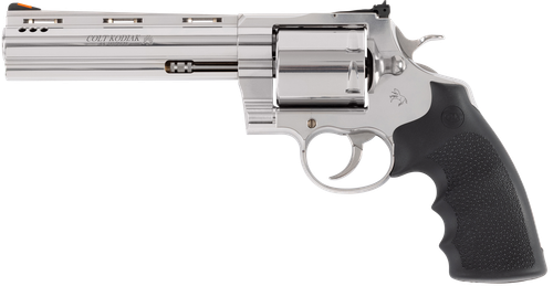 Colt Mfg KODIAKSP6RTS Kodiak  44 Mag 6 Shot 6" Stainless Steel Vent Rib Barrel, Cylinder & Frame, Exposed Hammer