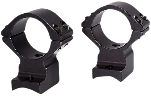 Talley 95X719 Scope Mount/Ring Combo  Black Anodized Aluminum 1" Tube, Savage (8-40) Round Receiver w/Accutrigger, High Rings
