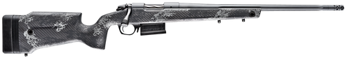 Bergara Rifles B14S752 B-14 Crest 6.5 Creedmoor 3+1 20" Fluted/Threaded, Sniper Gray Cerakote Barrel/Rec, Monte Carlo Carbon Fiber Stock with Black & Gray Splatter, Omni Muzzle Brake