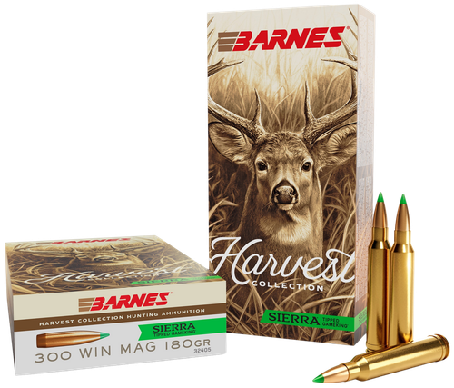 Barnes Bullets 32405  Harvest 300WinMag 180gr Sierra Tipped GameKing 20 Per Box/10 Case