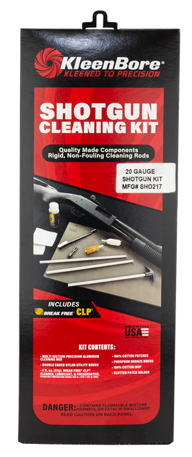 KleenBore SHO217 Classic Cleaning Kit 20 Gauge Shotgun