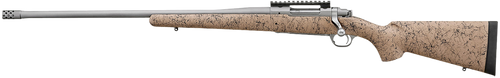 Ruger 57163 Hawkeye FTW Hunter Full Size 6.5 PRC 4+1 24" Matte Stainless Threaded Barrel, Picatinny Rail Stainless Steel Receiver, Speckled Tan/Black HS Precision Synthetic Stock, Left Hand