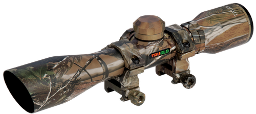 TruGlo TG8504CD Compact  Realtree APG 4x 32mm 1" Tube Diamond Reticle w/Rings