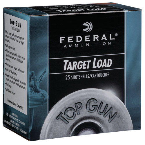 Federal TGSH128 Top Gun  12Gauge 2.75" 1oz 8Shot 25 Per Box/10 Case