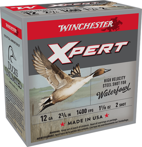 Winchester Ammo WEX12H2 Super X Xpert High Velocity 12Gauge 2.75" 1 1/8oz 2Shot 25 Per Box/10 Case