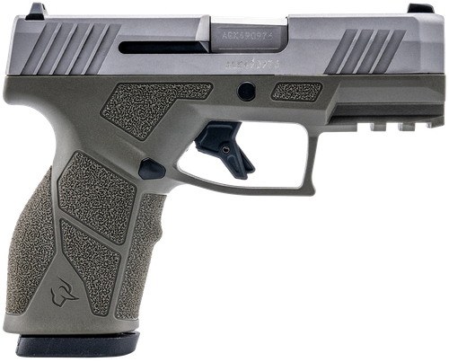 Taurus 1-GX2939O-10 GX2  9mm Luger 10+1 3.37" Matte Stainless Steel Barrel, Matte Serrated Stainless Steel Slide, OD Green Polymer Frame w/Picatinny Rail, Polymer Grip