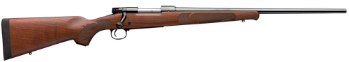 Winchester Guns 535200226 Model 70 Featherweight 270 Win 5+1 Cap 22" Brushed Polish Blued Rec/Barrel Satin Walnut Fixed with Feather Checkering Stock Right Hand with MOA Trigger System (Full Size)