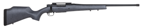 Mossberg 28101 Patriot Long Range Hunter 308 Win Caliber with 5+1 Capacity, 22" Barrel, Threaded/Fluted Matte Blued Metal Finish & Sniper Gray Fixed Monte Carlo Stock Right Hand (Full Size)
