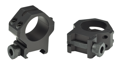 Weaver Mounts 48361 Four-Hole Skeleton Rings  Matte Black 1" High
