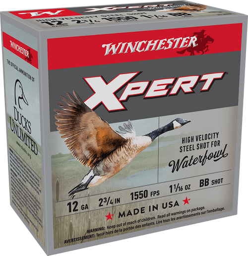 Winchester Ammo WEX12BB Super X Xpert High Velocity 12Gauge 2.75" 1 1/16oz BBShot 25 Per Box/10 Case