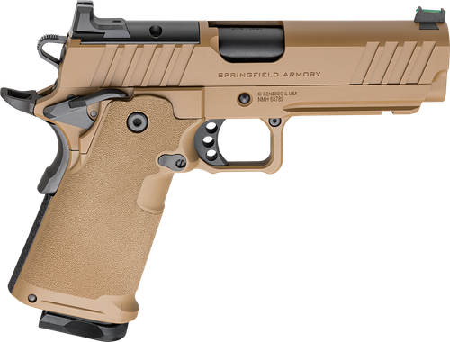 Springfield Armory PH9117AOSCBLC 1911 DS Prodigy 9mm 10+1 4.25" Coyote Brown Cerakote Optic Ready Carbon Steel Slide Polymer Grip