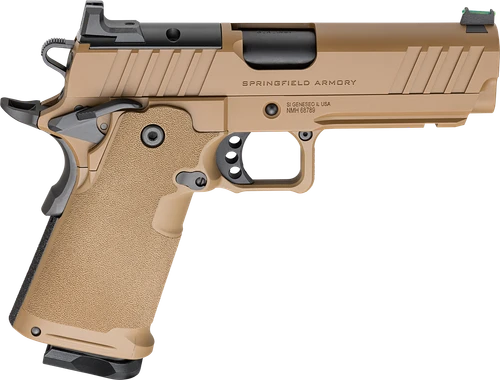 Springfield Armory PH9117AOSCBLC 1911 DS Prodigy 9mm 10+1 4.25" Coyote Brown Cerakote Optic Ready Carbon Steel Slide Polymer Grip