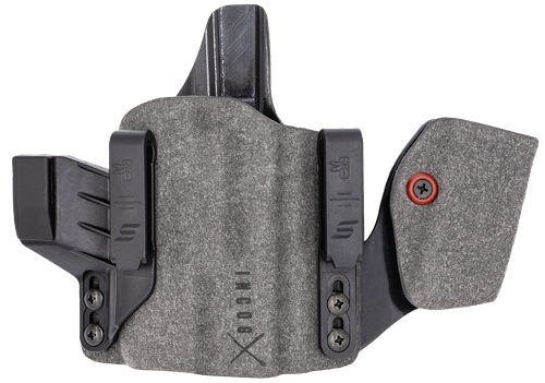 Safariland INCOG0895A0CX261MC Incog X  IWB Gray Cordura w/Mag Caddy, Fits Glock 43X/48 Belt Clip Mount, Right Hand