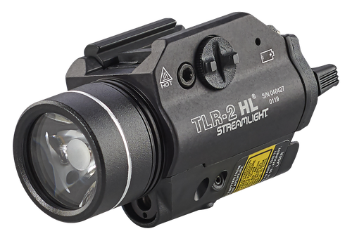 Streamlight 69261 TLR-2 HL Gun Light  Black Anodized 1,000 Lumens White LED Red Laser