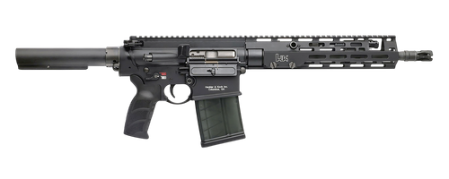 HK 81001053 MR762 A4 7.62x51mm 10+1 13" Threaded Barrel, M-LOK Handguard, Black Receiver w/Picatinny Rail, Black Pistol Tube, Black Ergonomic Grip