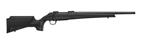 CZ-USA 07419 600+ Alpha 300 Win Mag 3+1 24" Black Nitride Threaded Barrel, Black Nitride Aluminum Receiver w/Weaver Rail, Black Soft Touch Fixed Polymer Stock