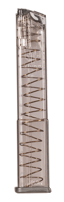 ETS Group SMKGLK18G2 Pistol Mags  31rd 9mm Luger Compatible w/ Glock 18 Smoke Polymer