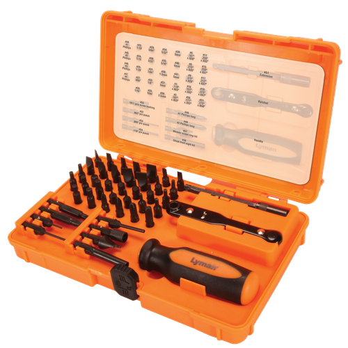 Lyman 7991360 Master Gunsmith Tool Kit Multiple Universal 45 Pieces
