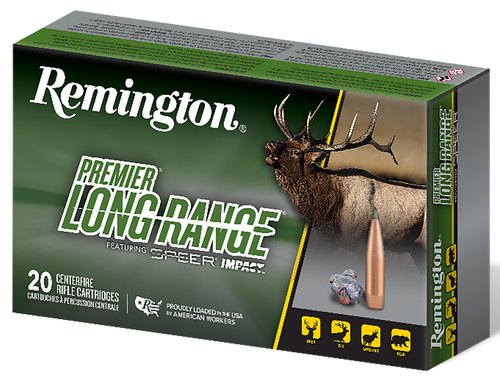 Remington Ammunition R28829 Premier Long Range 7mmPRC 175gr Speer Impact 20 Per Box/10 Case