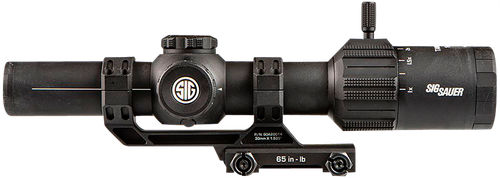 Sig Sauer Electro-Optics SOT61000 Tango-MSR LPVO Black 1-6x24mm, 30mm Tube Illuminated BDC6 Reticle Features Throw Lever & ALPHA-MSR Mount