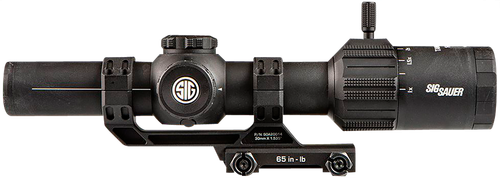 Sig Sauer Electro-Optics SOT61000 Tango-MSR LPVO Black 1-6x24mm, 30mm Tube Illuminated BDC6 Reticle Features Throw Lever & ALPHA-MSR Mount