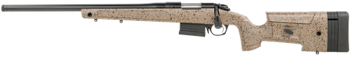 Bergara Rifles B14S351LC B-14 HMR 308 Win 5+1 20" Graphite Black Cerakote Barrel, Black Speckled Brown Molded w/Mini-Chassis, Adjustable LOP & Cheek Piece Stock, Left Hand