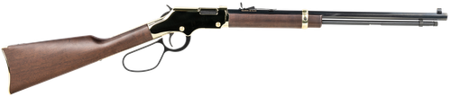 Henry H004L Golden Boy Large Loop 22 Short, 22 Long or 22 LR Caliber with 16 LR/21 Short Capacity, 20" Blued Barrel, Brasslite Metal Finish & American Walnut Stock Right Hand (Full Size)